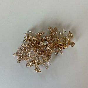 NEW Gold Bridal Hair Piece